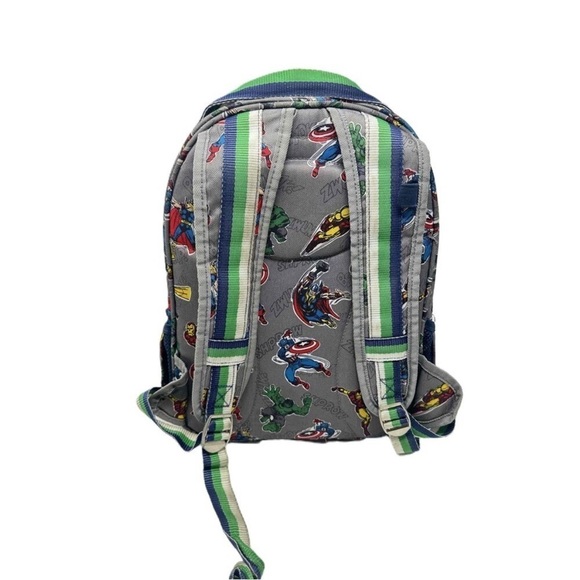 Pottery Barn Kids Marvel Avengers Kids Backpack Grey Superhero School Bag - Picture 4 of 11
